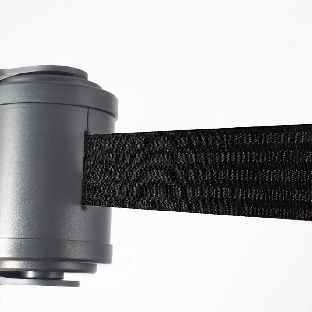 Enrouleur mural pivotant sangle 4,5 mètres — orientation variable couloir en angle