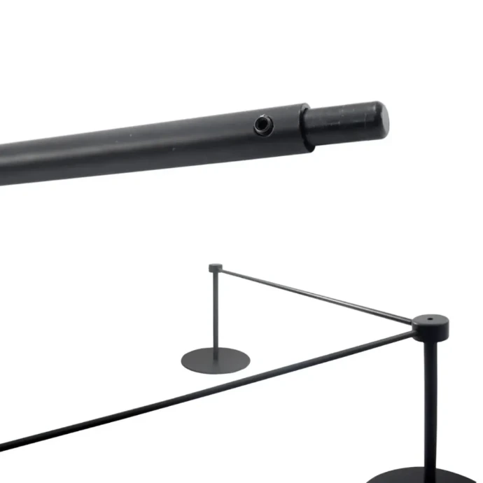 Barre de liaison noire 2m pour poteaux de guidage Telnaline®