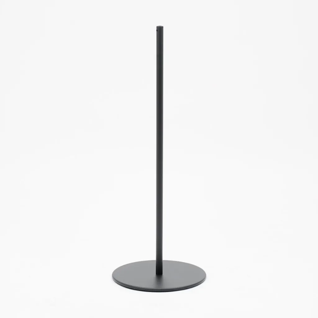Poteau guidage noir mat base circulaire sans cordon TELNALINE