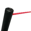 Installation de la corde élastique rouge 25 mètres sur poteau de délimitation intérieur TELNALINE