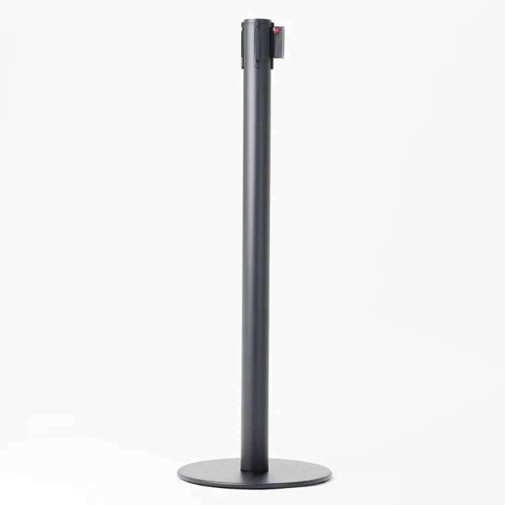 [TLN002] Poteau de guidage sangle 3m – Base plate 35 cm (Noir mat)